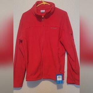 Columbia Kids Red Full-Zip Fleece Jacket